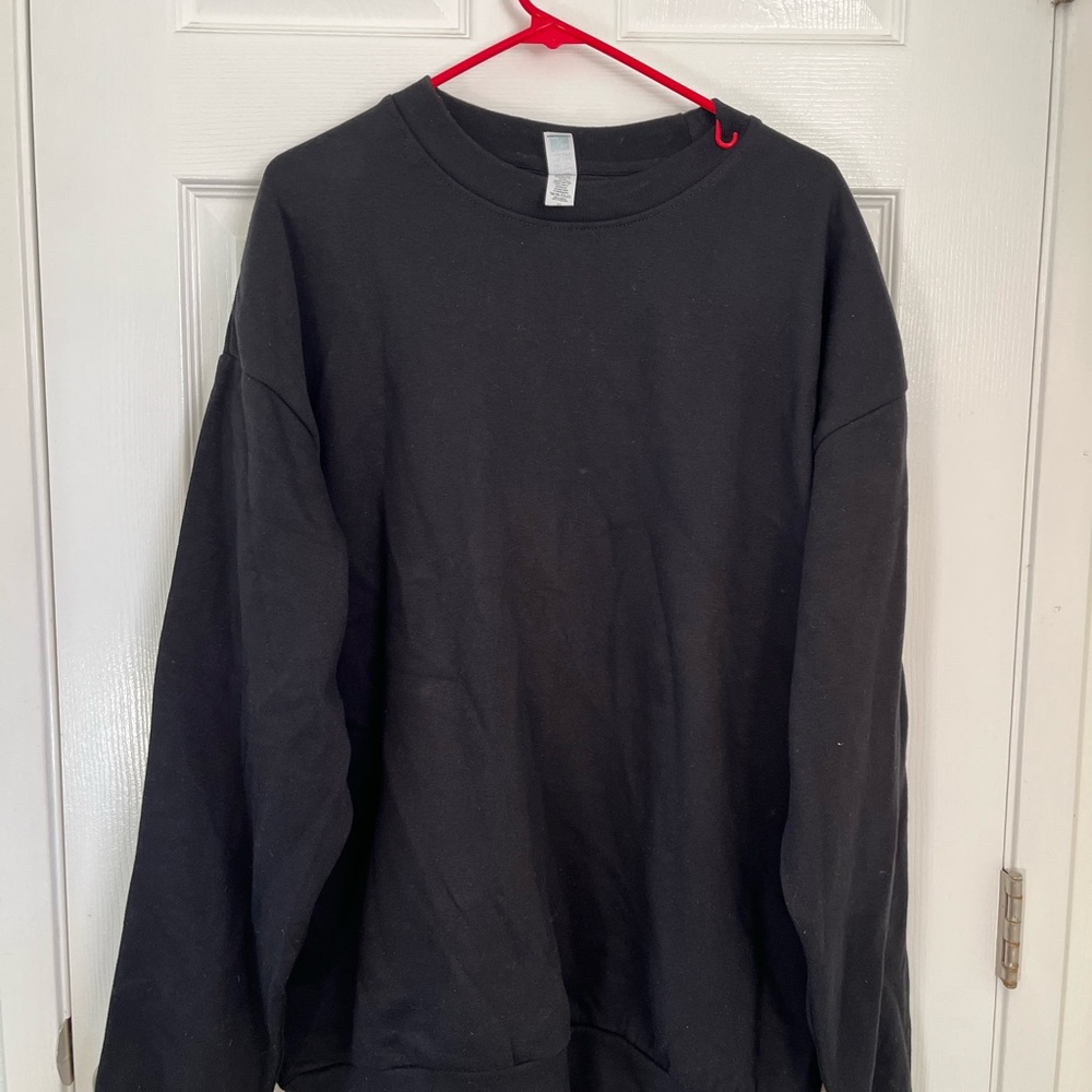 Lane Seven Classic Black Men's long sleeve crew neck sweater size XL